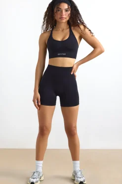 Oh Polly Matching Sets | Shorts^Define Luxe High Waist Mini Shorts in Jet Black JetBlack