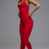 Oh Polly Leggings | Matching Sets^Define Luxe High-Waist Leggings in Cherry Red CherryRed