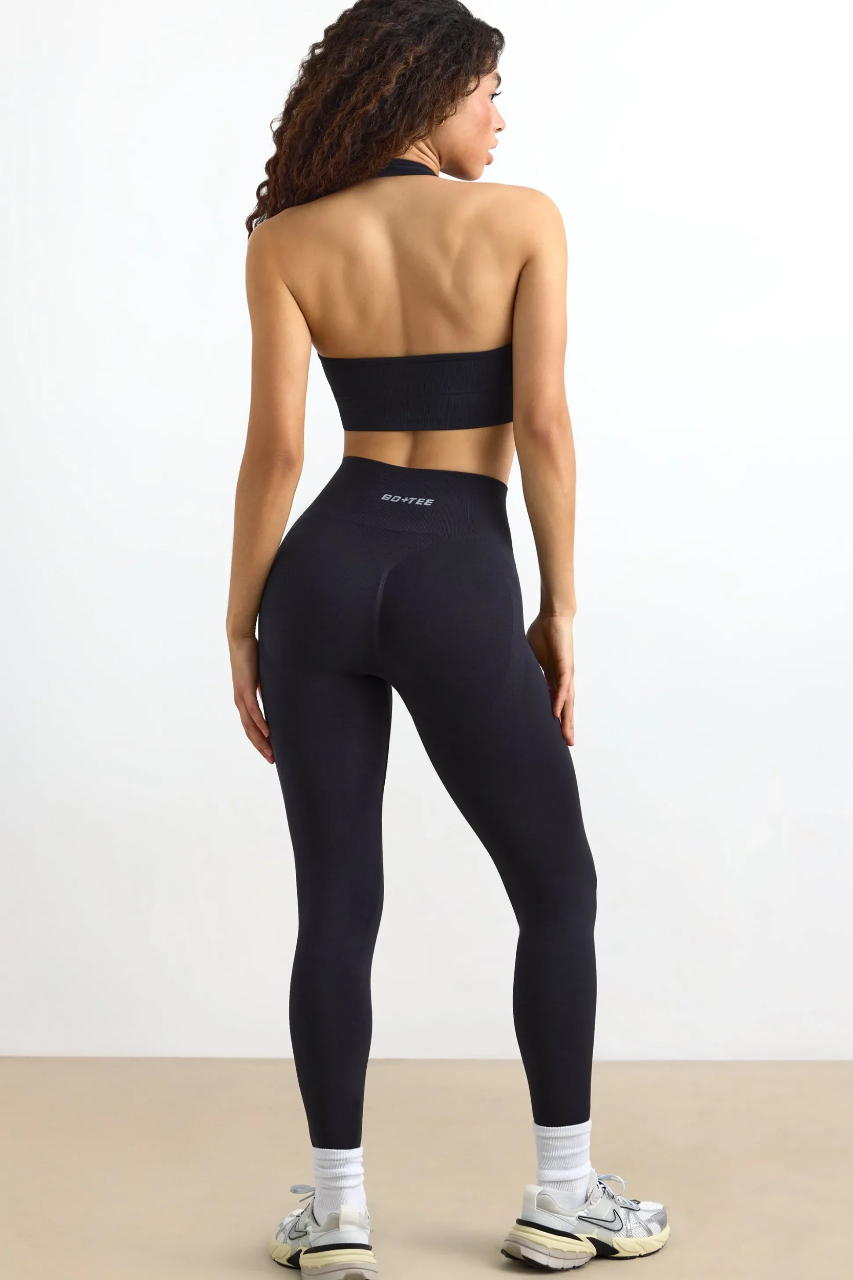 Oh Polly Matching Sets | Leggings^Define Luxe High-Waist Leggings in Jet Black