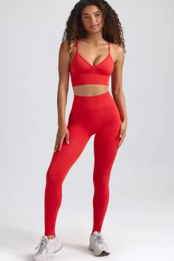 Oh Polly Women'S Clothing Sale - $65 And Under^Define Luxe High-Waist Leggings in Poppy Red