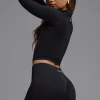 Oh Polly Matching Sets | Shorts^Define Luxe High-Waist Mini Shorts in Black