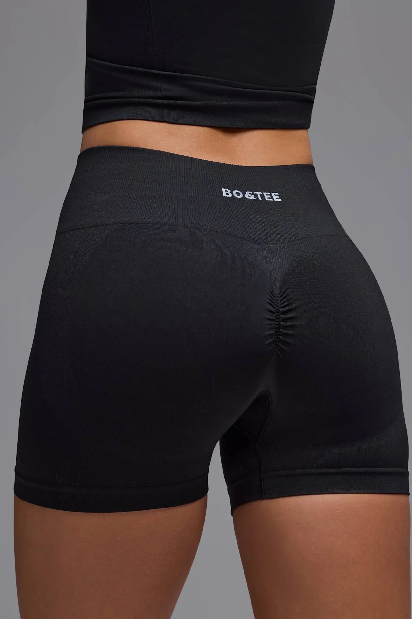 Oh Polly Matching Sets | Shorts^Define Luxe High-Waist Mini Shorts in Black