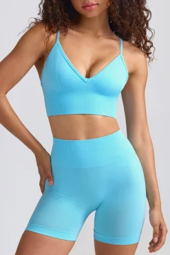 Oh Polly Women'S Clothing Sale - $40 And Under | Women'S Clothing Sale - $65 And Under^Define Luxe Mini Shorts in Sky Blue