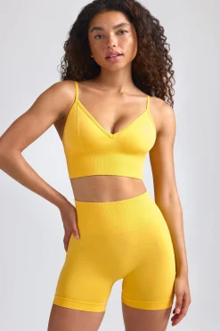 Oh Polly Women'S Clothing Sale - $65 And Under | Women'S Clothing Sale - $40 And Under^Define Luxe Mini Shorts in Golden Yellow