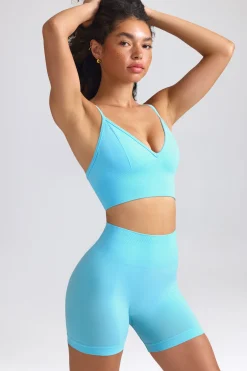 Oh Polly Women'S Clothing Sale - $40 And Under | Women'S Clothing Sale - $65 And Under^Define Luxe Mini Shorts in Sky Blue