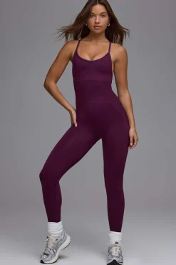 Oh Polly Unitards | Jumpsuits & Unitards^Define Luxe Multiway Open-Back Jumpsuit in Grape