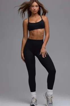 Oh Polly Matching Sets | Sports Bras^Define Luxe Multiway Open-Back Sports Bra in Black
