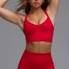 Oh Polly Matching Sets | Sports Bras^Define Luxe Multiway Sports Bra in Cherry Red CherryRed