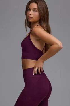 Oh Polly Matching Sets | Sports Bras^Define Luxe Multiway Sports Bra in Grape