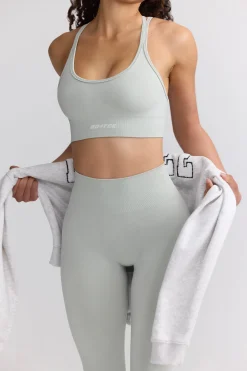 Oh Polly Sports Bras | Matching Sets^Define Luxe Strappy Sports Bra in Fog LightGrey