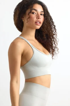 Oh Polly Sports Bras | Matching Sets^Define Luxe Strappy Sports Bra in Fog LightGrey