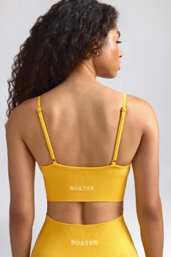 Oh Polly Women'S Clothing Sale - $65 And Under | Women'S Clothing Sale - $40 And Under^Define Luxe V-Neck Sports Bra in Golden Yellow