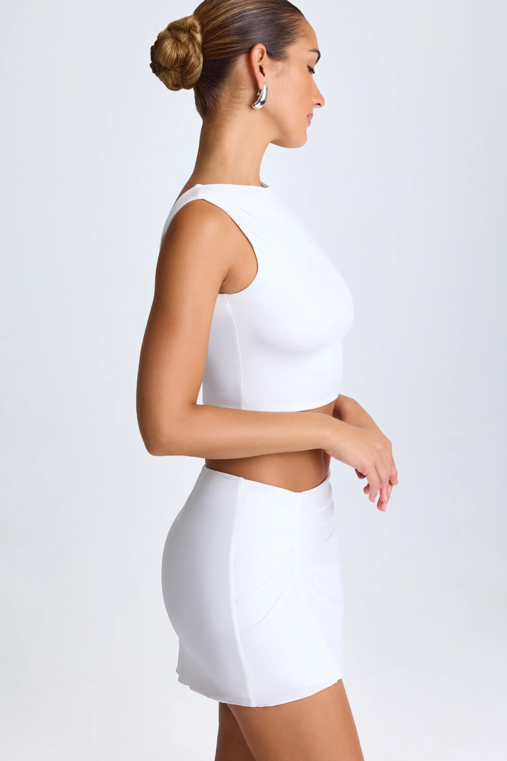 Oh Polly Skirts & Skorts | Co-Ords^Draped A-Line Mini Skirt in White