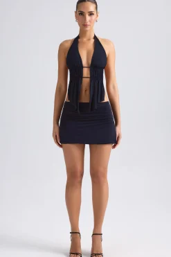 Oh Polly Women'S Clothing Sale - $65 And Under | Women'S Clothing Sale - $40 And Under^Draped A-Line Mini Skirt in Black