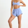 Oh Polly Matching Sets | Shorts^Elasticated Mini Shorts in Lavender Blue LavenderBlue