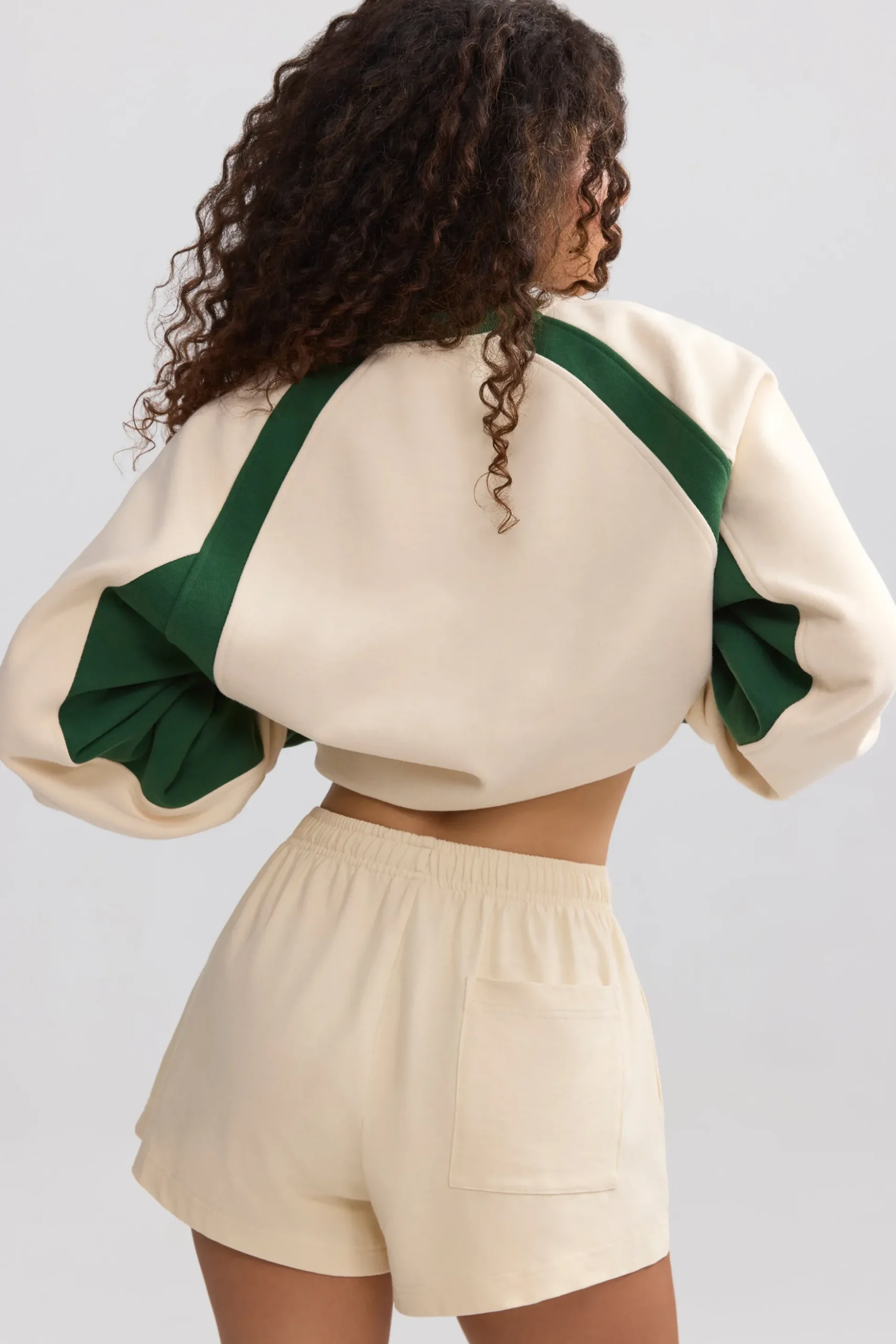 Oh Polly Matching Sets | Shorts^Elasticated Mini Shorts in Marble