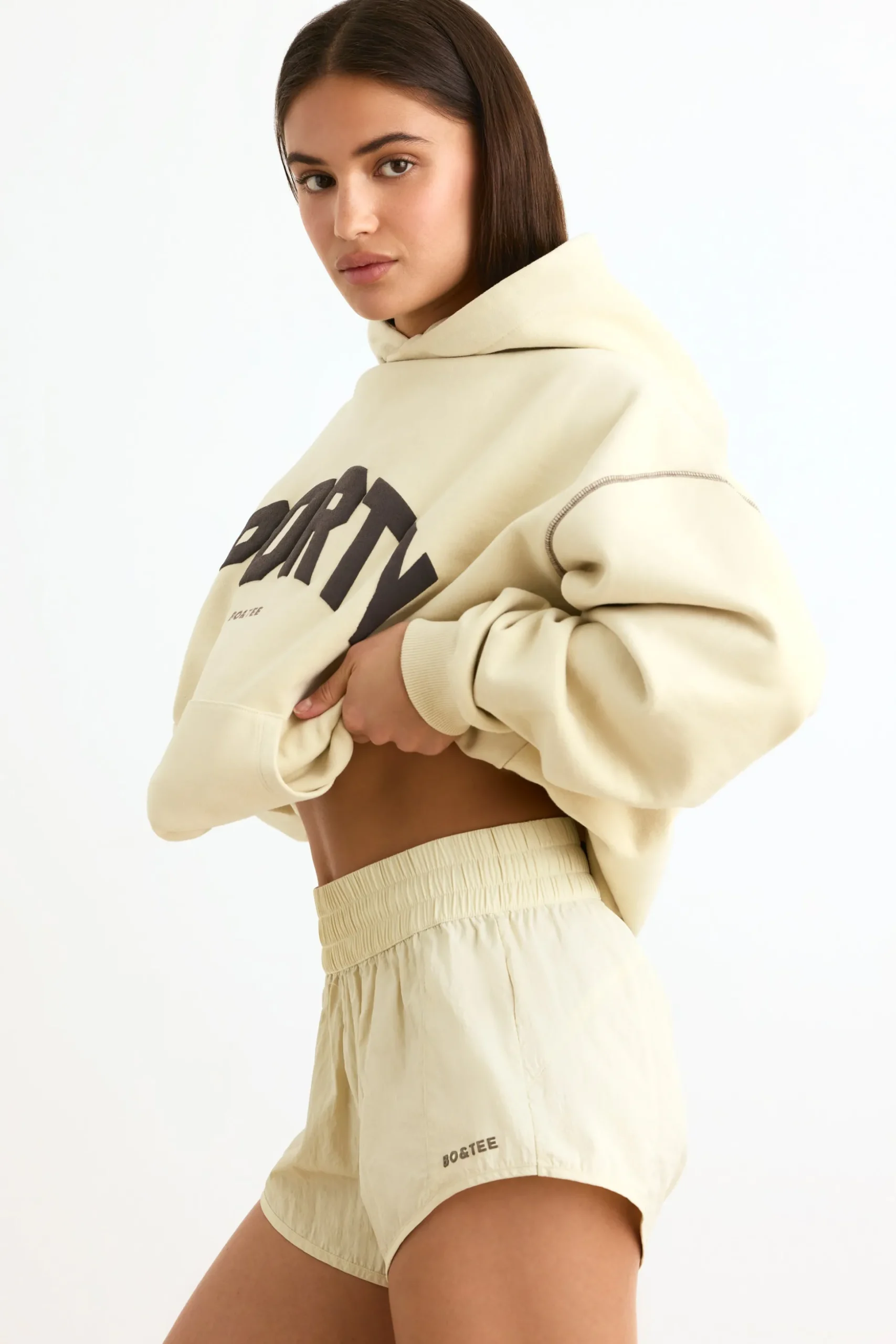 Oh Polly Women'S Clothing Sale - $65 And Under | Women'S Clothing Sale - $40 And Under^Elasticated Mini Shorts in Bone