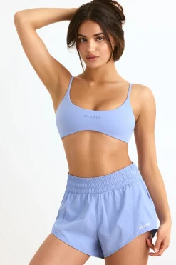 Oh Polly Matching Sets | Shorts^Elasticated Mini Shorts in Lavender Blue LavenderBlue