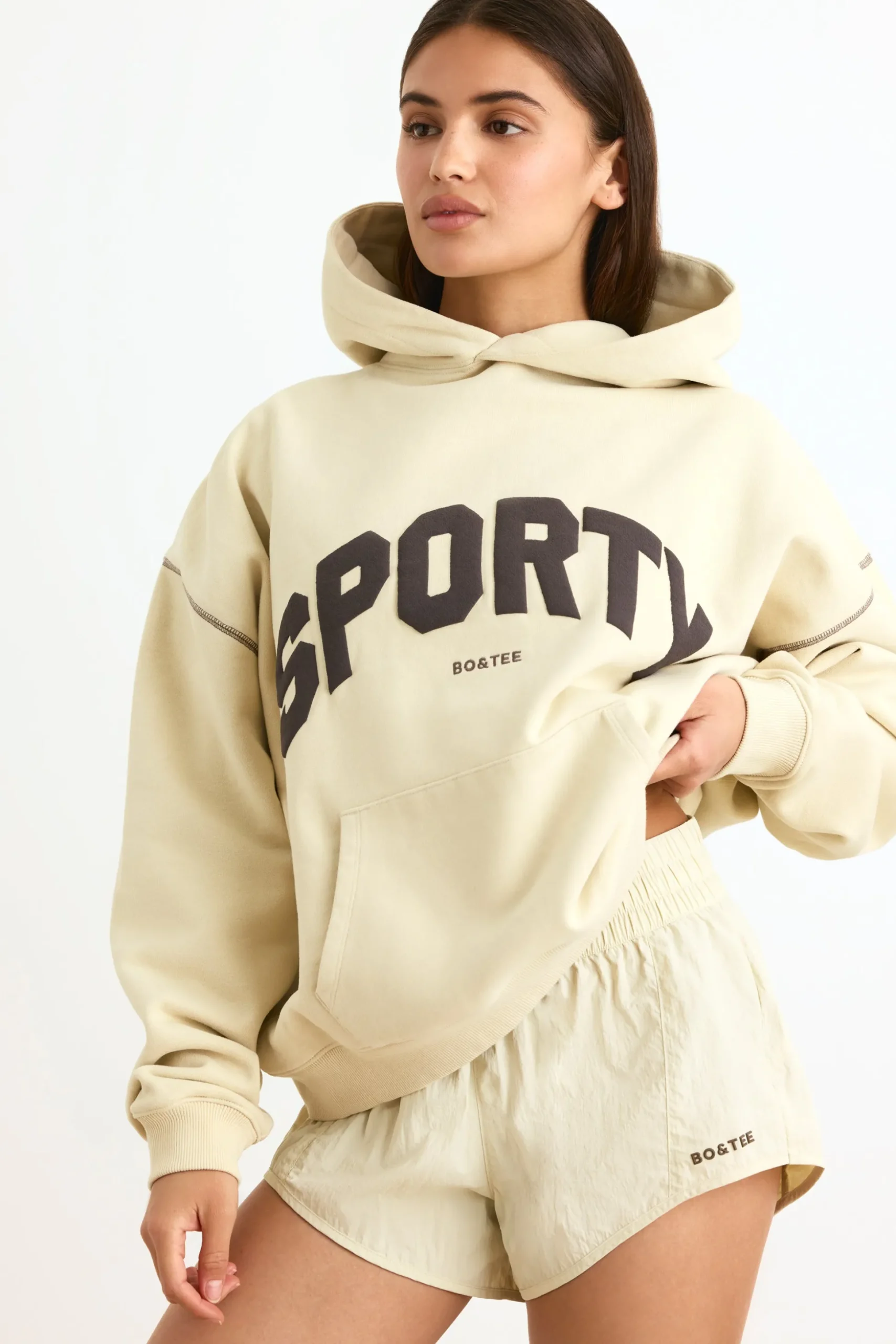 Oh Polly Women'S Clothing Sale - $65 And Under | Women'S Clothing Sale - $40 And Under^Elasticated Mini Shorts in Bone