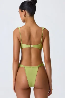 Oh Polly Bikini Sets | Bikini Tops^Embellished Bikini Top in Pear Green PearGreen