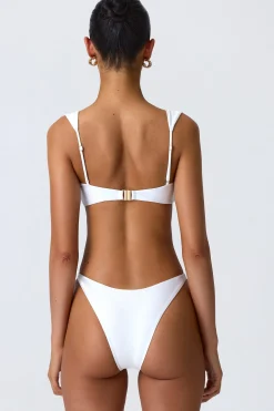 Oh Polly Bikini Sets | Bikini Tops^Embellished Bikini Top in White