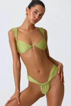Oh Polly Bikini Sets | Bikini Tops^Embellished Bikini Top in Pear Green PearGreen