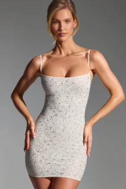 Oh Polly Party Dresses | Bride To Be^Embellished Bodycon Mini Dress in White