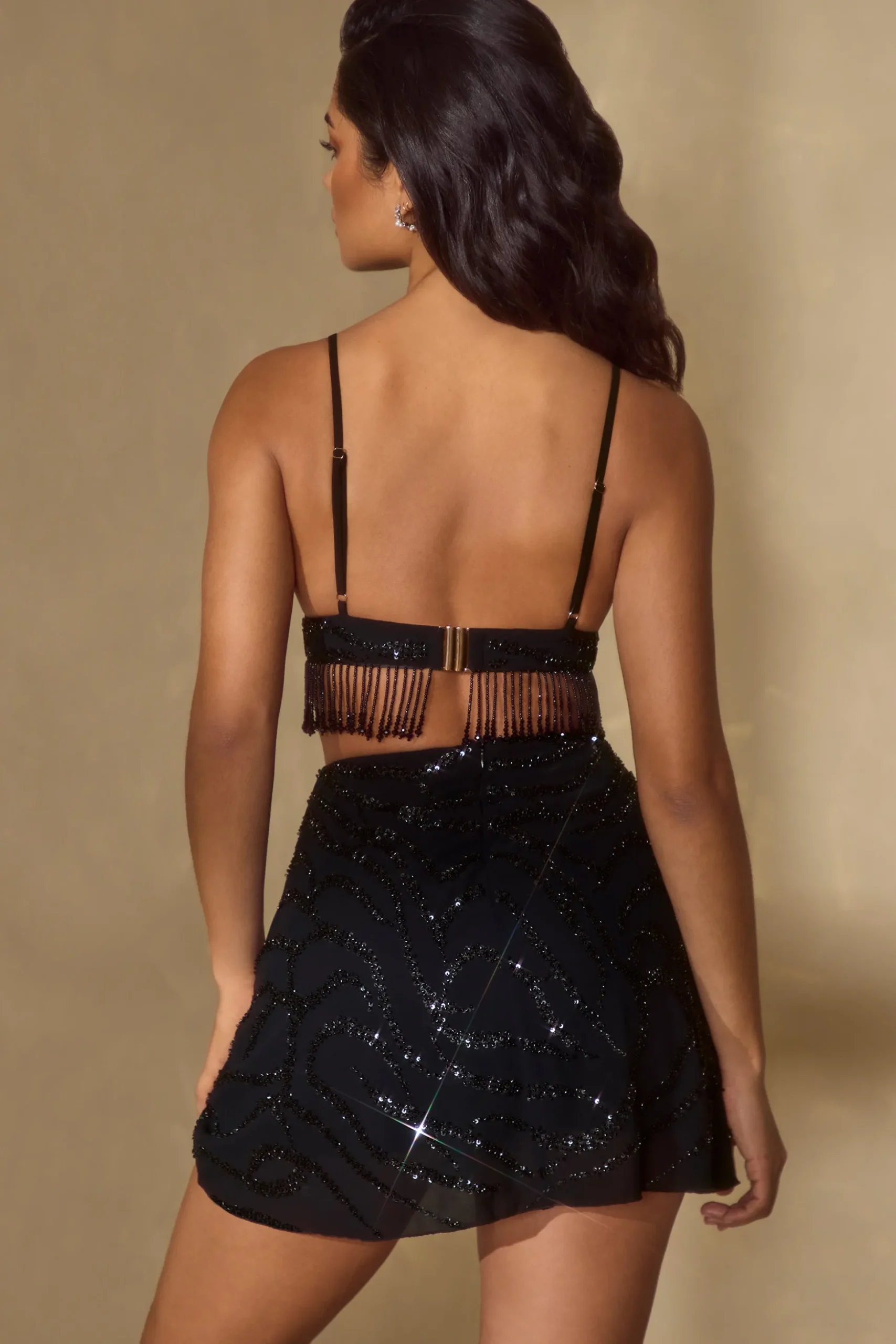Oh Polly Women'S Clothing Sale - $65 And Under | Women'S Clothing Sale - $40 And Under^Embellished Bra Top in Black