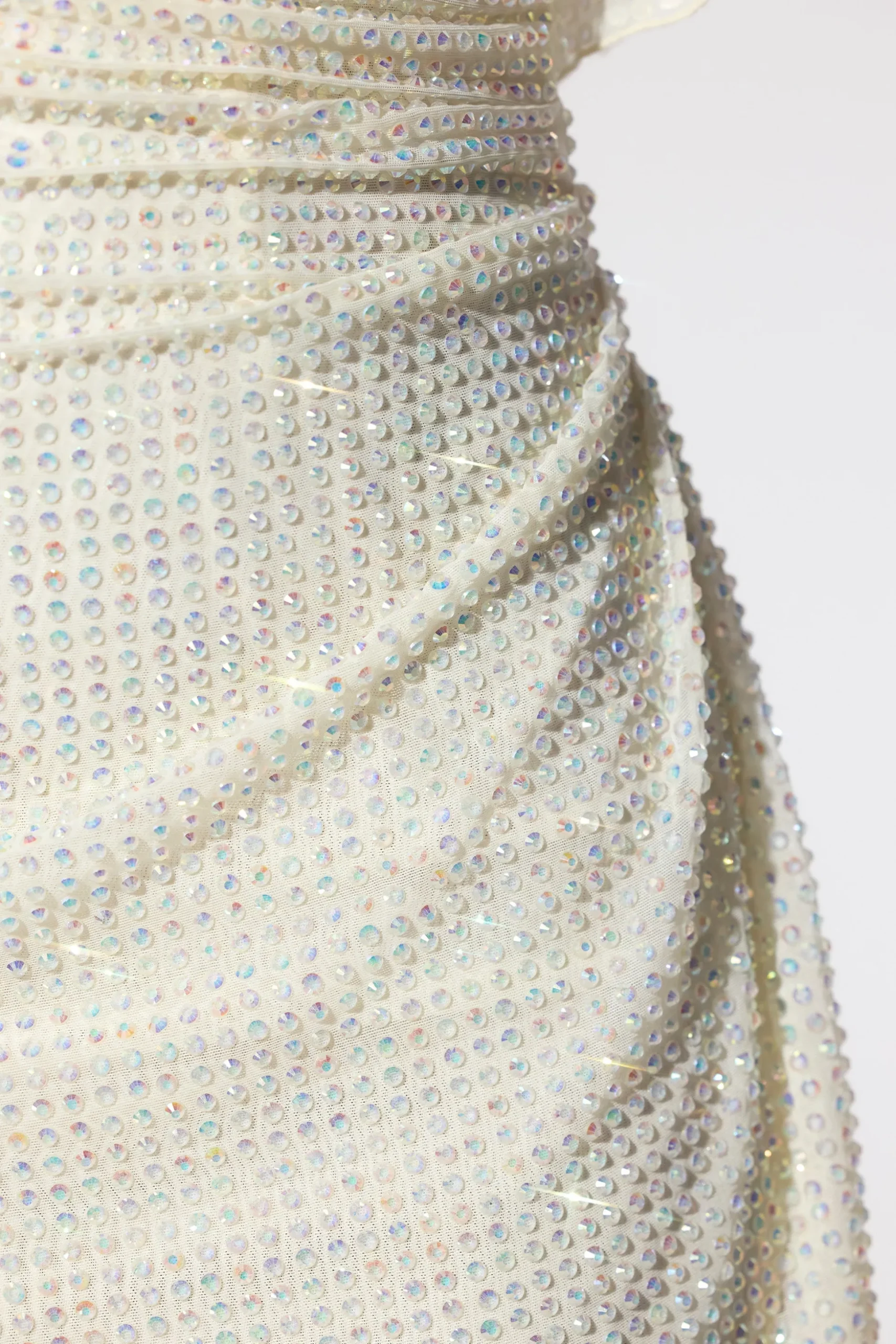 Oh Polly Party Dresses | Birthday^Embellished Corset Kaftan Mini Dress in Ivory