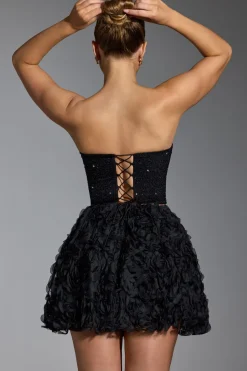 Oh Polly Co-Ords | Tops^Embellished Corset Top in Black