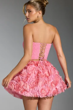 Oh Polly Party Dresses | Birthday^Embellished Corset Top in Pink