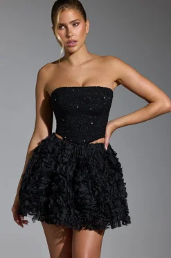 Oh Polly Co-Ords | Tops^Embellished Corset Top in Black
