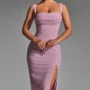 Oh Polly Party Dresses | Homecoming Dresses^Embellished Cowl-Neck Midaxi Dress in Mauve