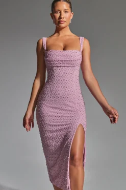 Oh Polly Party Dresses | Homecoming Dresses^Embellished Cowl-Neck Midaxi Dress in Mauve