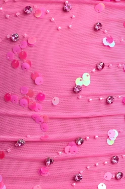 Oh Polly Women'S Clothing Sale - $65 And Under^Embellished Cut-Out Halterneck Top in Bubblegum Pink BubblegumPink