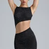 Oh Polly Women'S Clothing Sale - $65 And Under^Embellished Cut-Out Mini Dress in Black