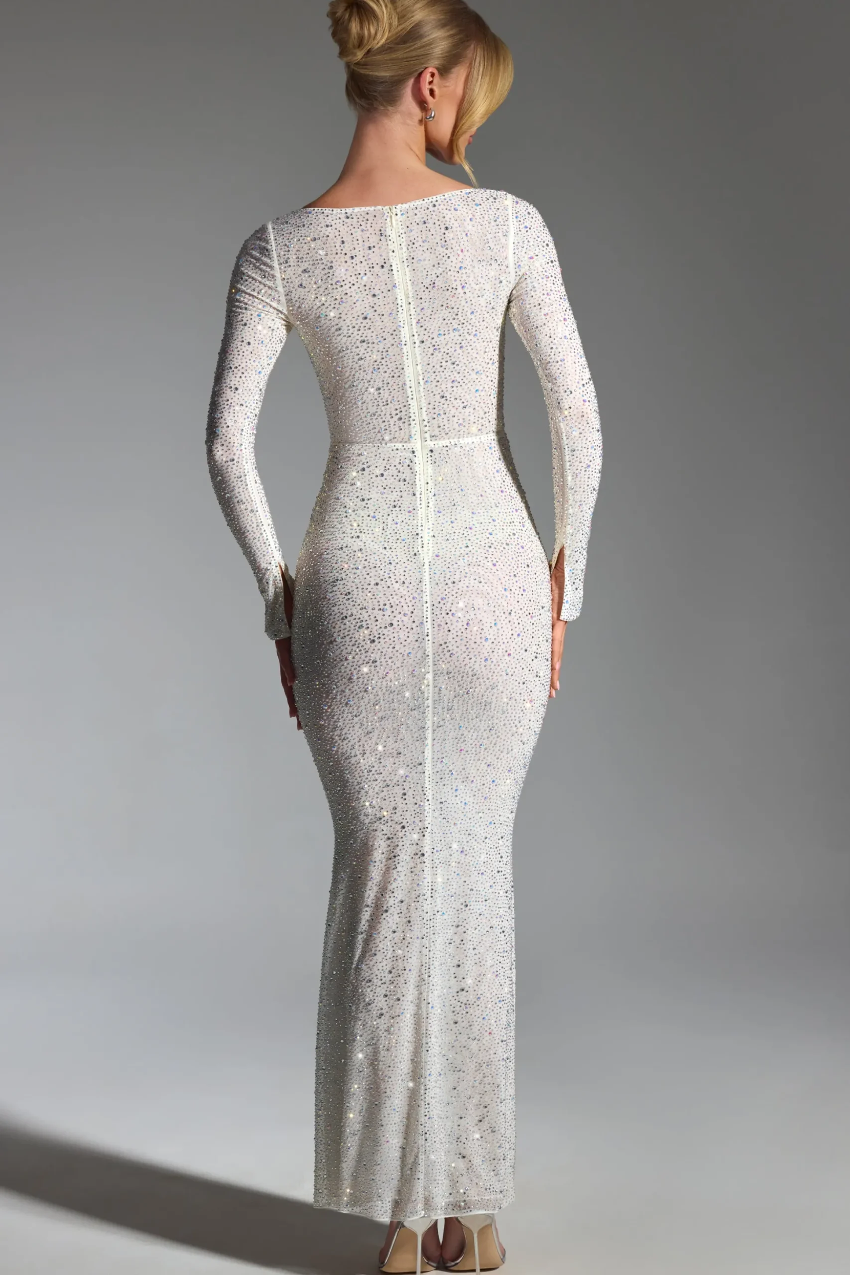 Oh Polly Bride To Be | Embellished Dresses^Embellished Fishtail Maxi Dress in White