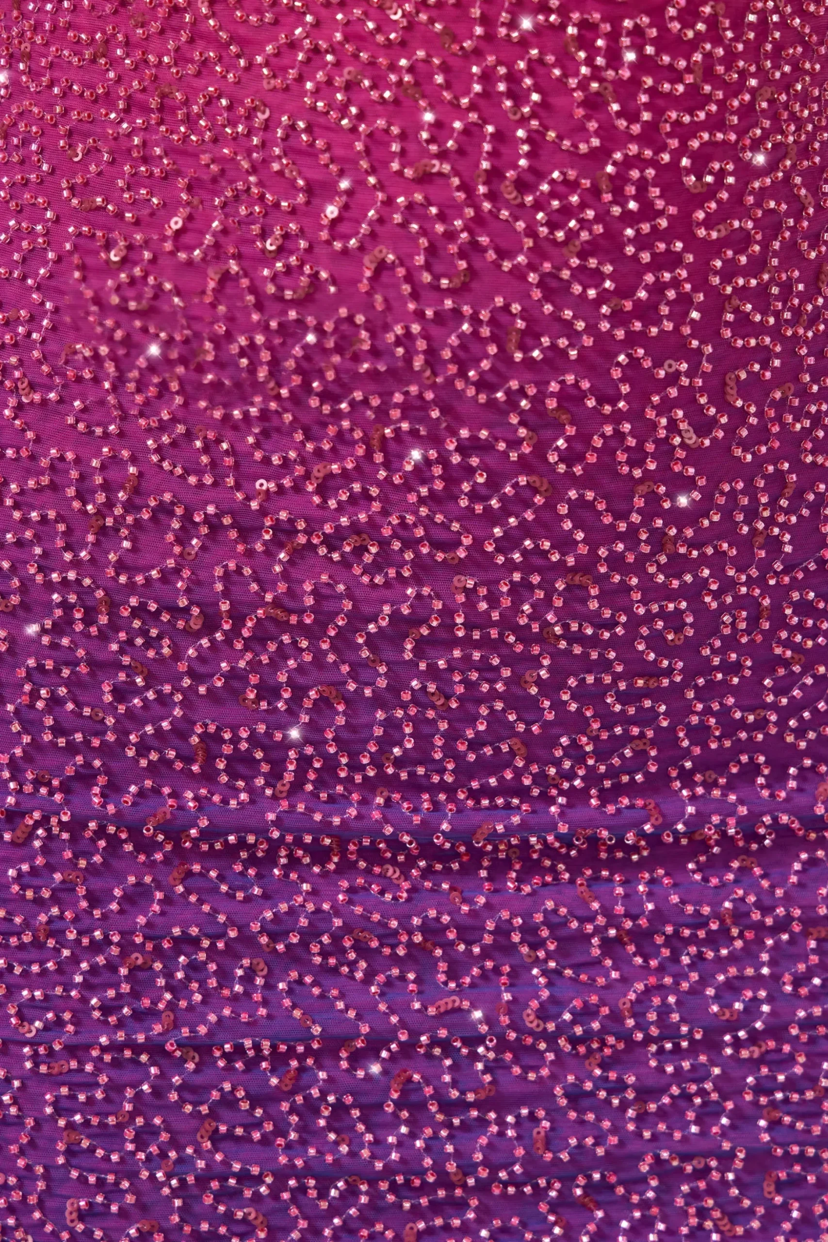 Oh Polly Women'S Clothing Sale - $65 And Under | Party Dresses^Embellished Halter Neck Mini Dress in Pink/Purple Ombré PinkandPurpleOmbré