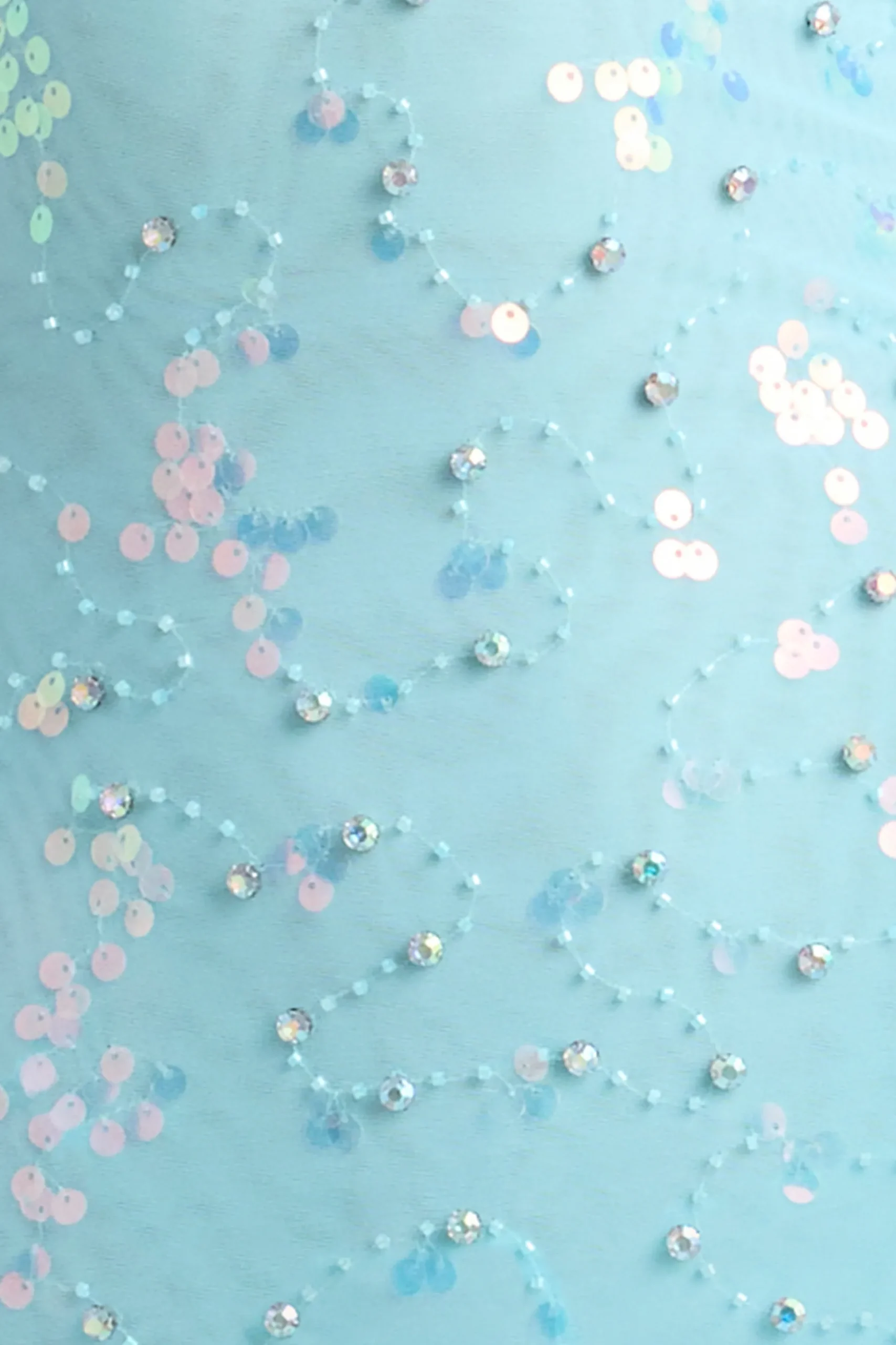 Oh Polly Women'S Clothing Sale - $65 And Under^Embellished Lace-Up Mini Dress in Ice Blue IceBlue