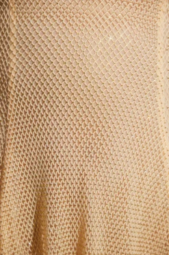 Oh Polly Women'S Clothing Sale - $65 And Under | Women'S Clothing Sale - $40 And Under^Embellished Long Sleeve Backless Mini Dress in Gold