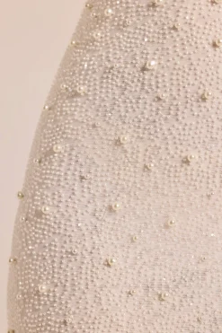 Oh Polly Bride To Be | Embellished Dresses^Embellished Long Sleeve Backless Maxi Dress in White
