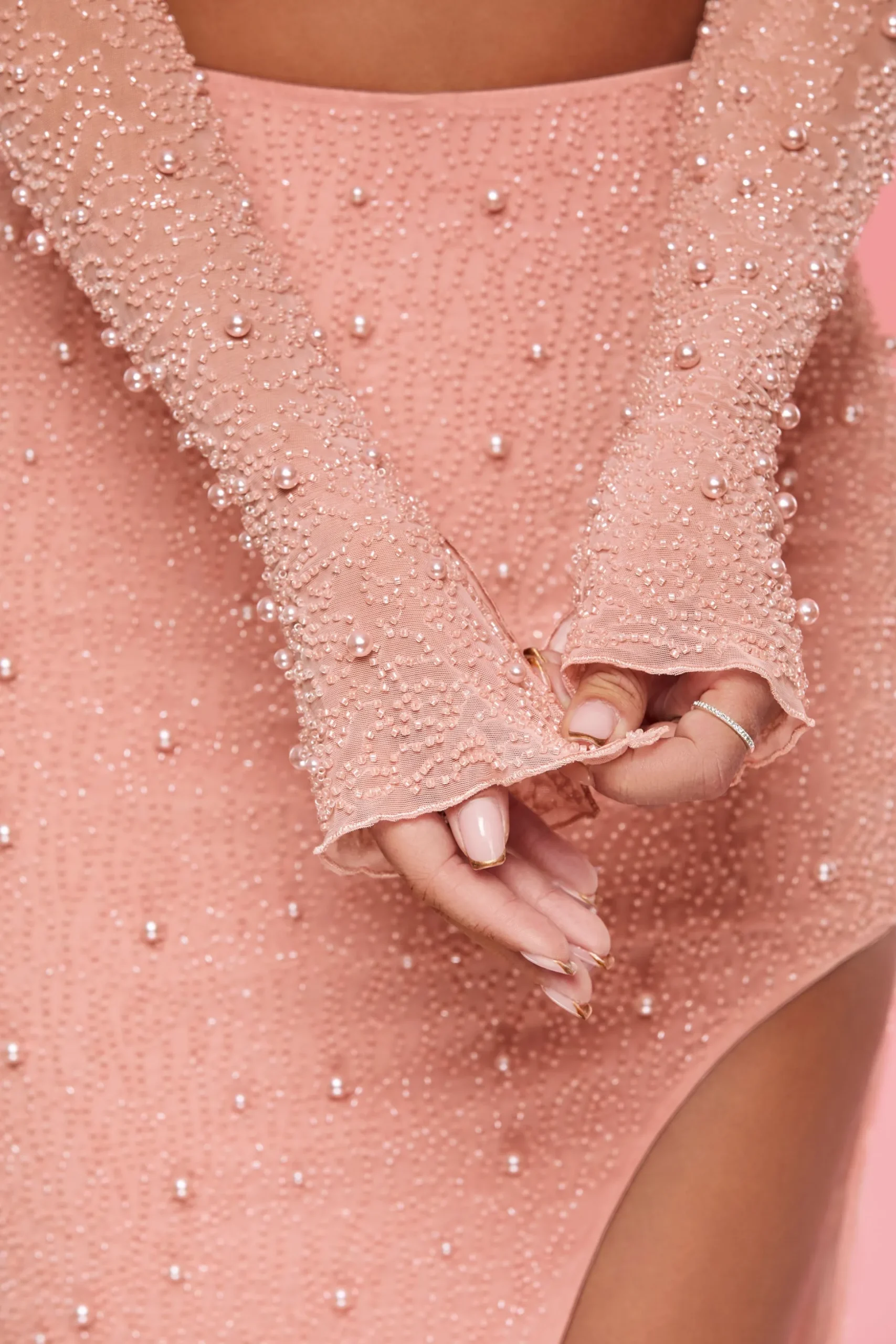 Oh Polly Women'S Clothing Sale - $65 And Under | Women'S Clothing Sale - $40 And Under^Embellished Maxi Skirt in Rose