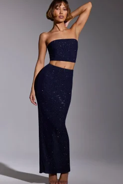 Oh Polly Skirts & Skorts | Co-Ords^Embellished Mid Rise Gown Skirt in Royal Indigo RoyalIndigo