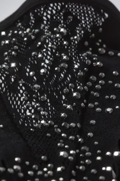 Oh Polly Women'S Clothing Sale - $65 And Under | Women'S Clothing Sale - $40 And Under^Embellished Mid-Rise Flared Trousers in Black
