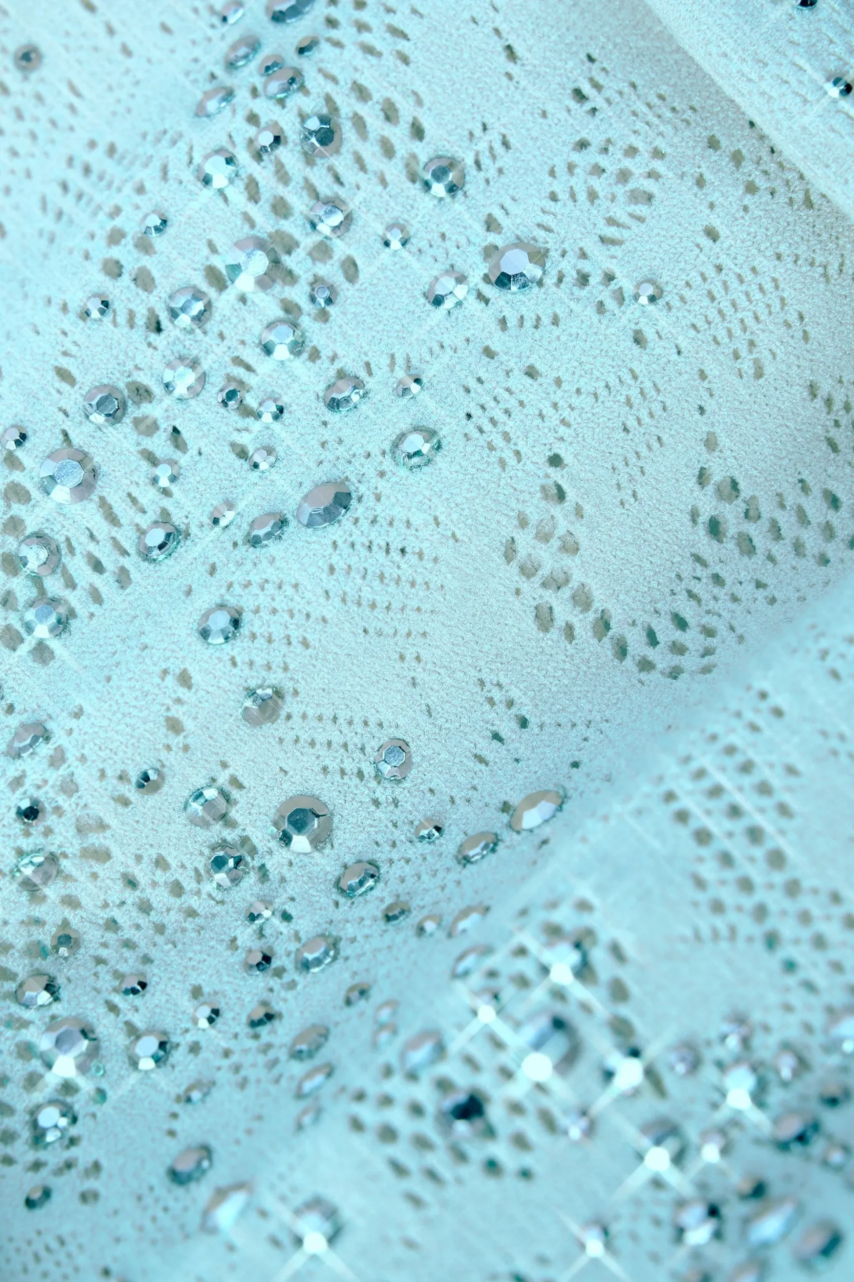 Oh Polly Women'S Clothing Sale - $65 And Under | Women'S Clothing Sale - $40 And Under^Embellished Mid-Rise Mini Skirt in Ice Blue IceBlue