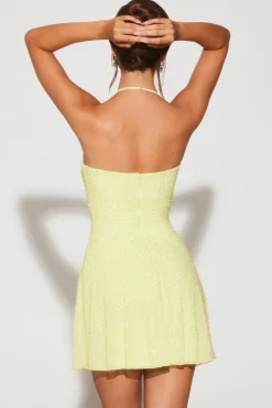 Oh Polly Women'S Clothing Sale - $65 And Under | Wedding Guest^Embellished Multi Wear A-Line Mini Dress in Lime Green LimeGreen