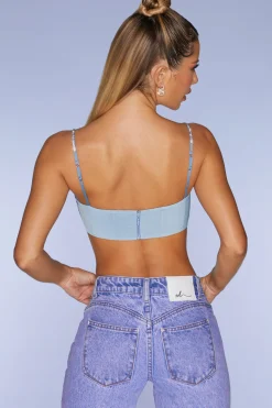 Oh Polly Women'S Clothing Sale - $65 And Under | Women'S Clothing Sale - $40 And Under^Embellished Strap Crop Top in Blue