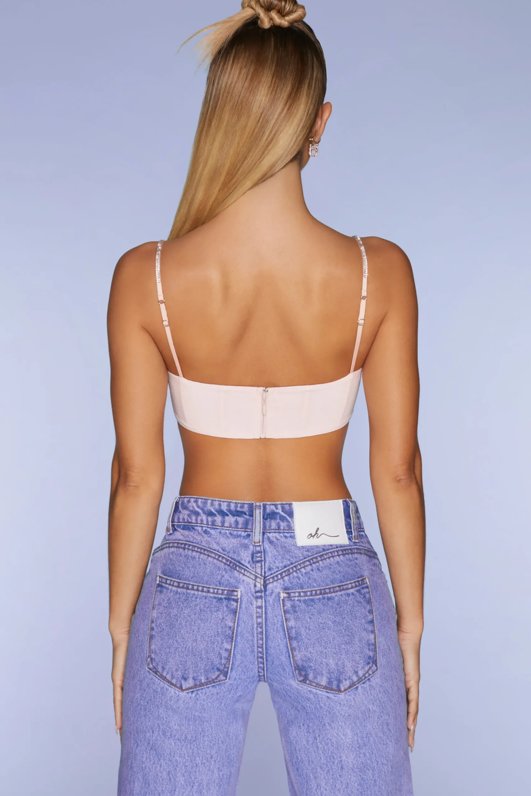 Oh Polly Women'S Clothing Sale - $65 And Under | Women'S Clothing Sale - $40 And Under^Embellished Strap Crop Top in Blush