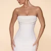 Oh Polly Party Dresses | Bride To Be^Embellished Strapless Cowl Neck Mini Dress in Ivory