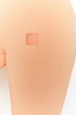Oh Polly Women'S Clothing Sale - $65 And Under | Women'S Clothing Sale - $40 And Under^Energise Ribbed Tie Front Full Length Leggings in Peach